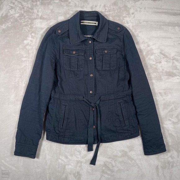 Daughters Of The Liberation Jackets & Blazers - Daughters Of The Liberation Women's Jacket Snap Button Military Utility 8 Blue